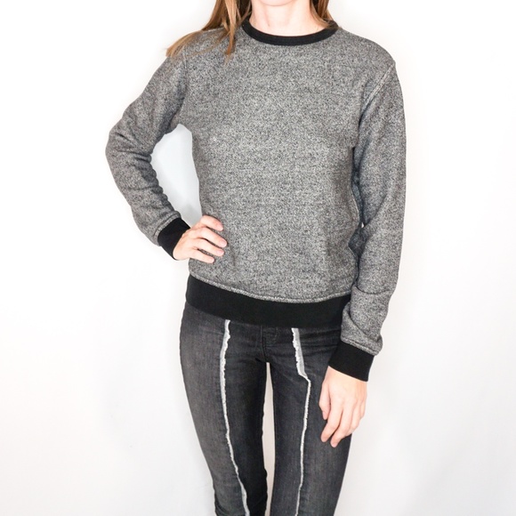 T by Alexander Wang Sweaters - T ALEXANDER WANG Heather Grey Pullover Sweater Top